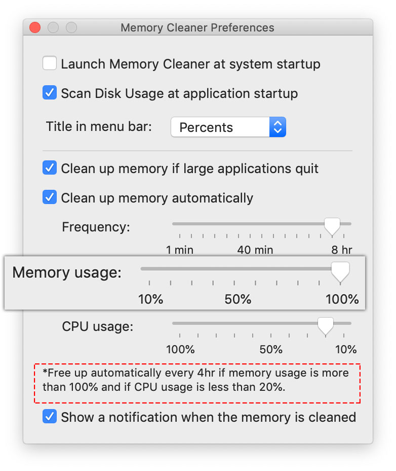 clear up ram on mac