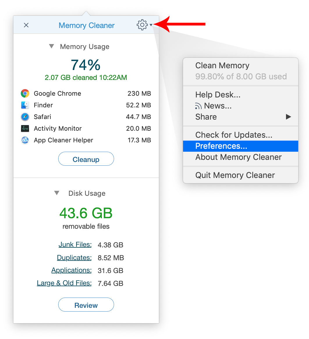 memory cleaner mac rar