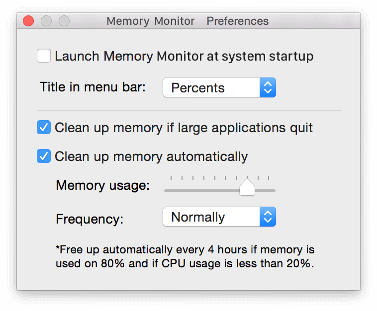 free memory on mac