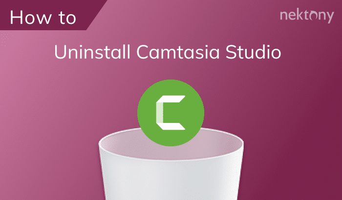 Uninstall Camtasia Studio on a Mac