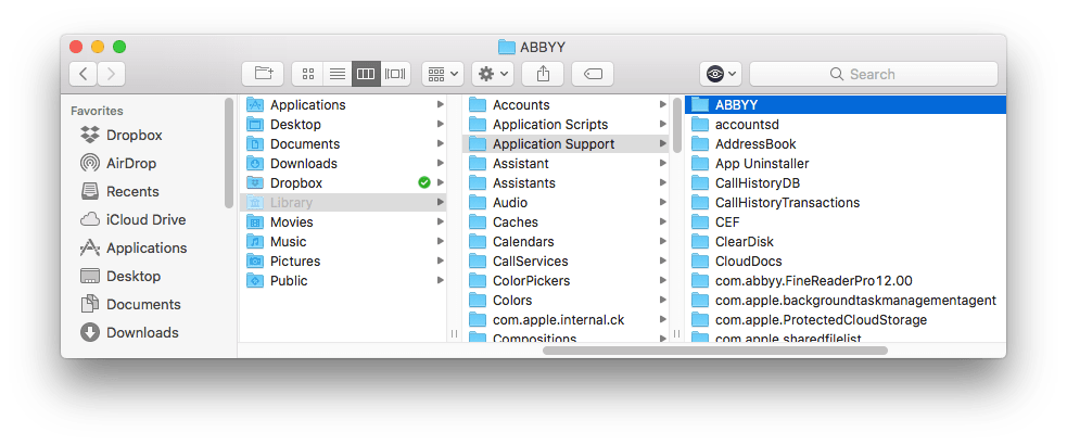 ABBYY Finereader support files