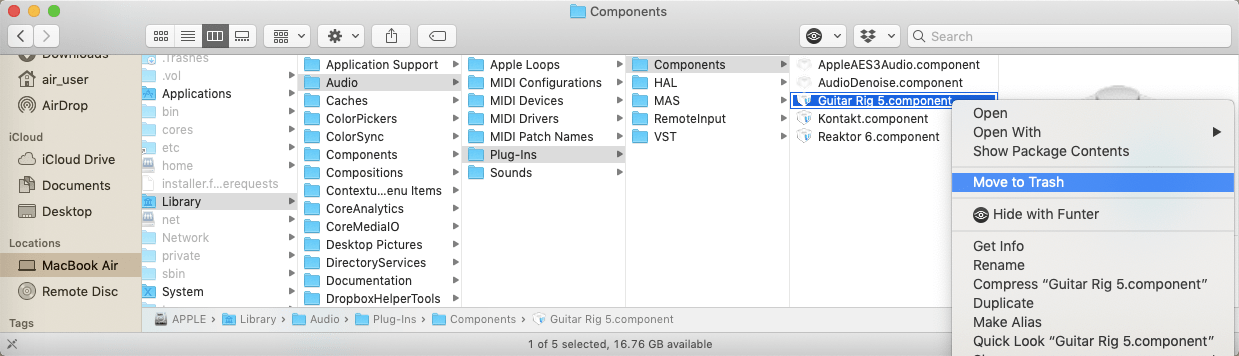 where do i find vst library folder on mac