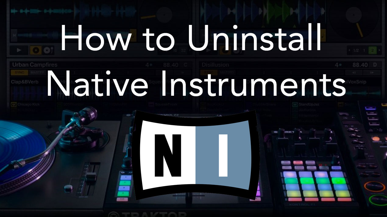 how to uninstall native instruments komplete 10 from mac