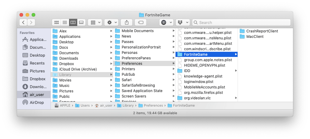 optimizing fortnite for mac