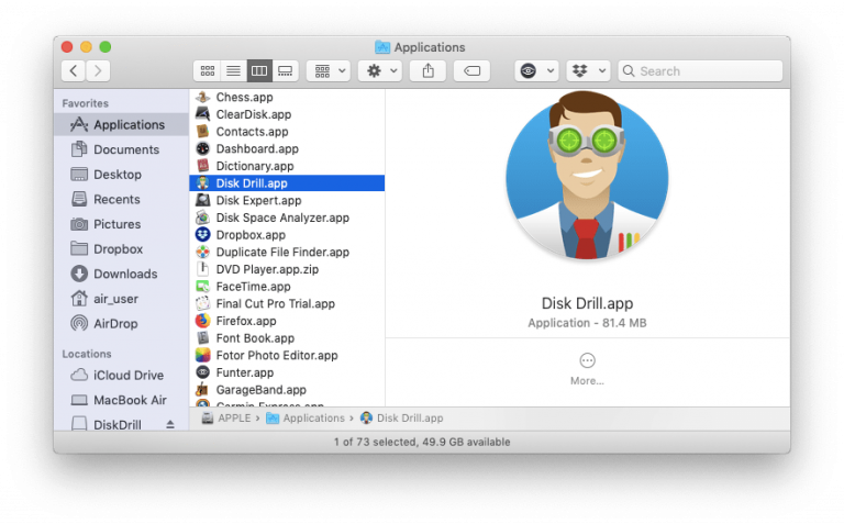 how to access deleted users in mac disk image