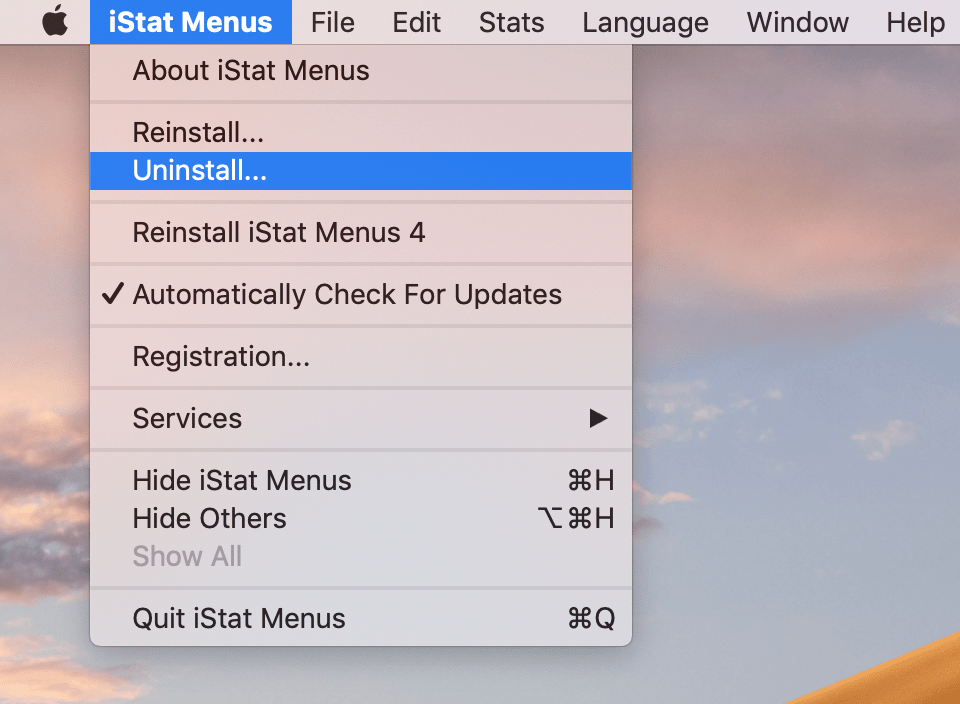 istat menus not showing in menu bar