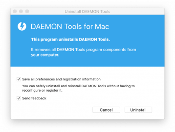 removing daemon tools