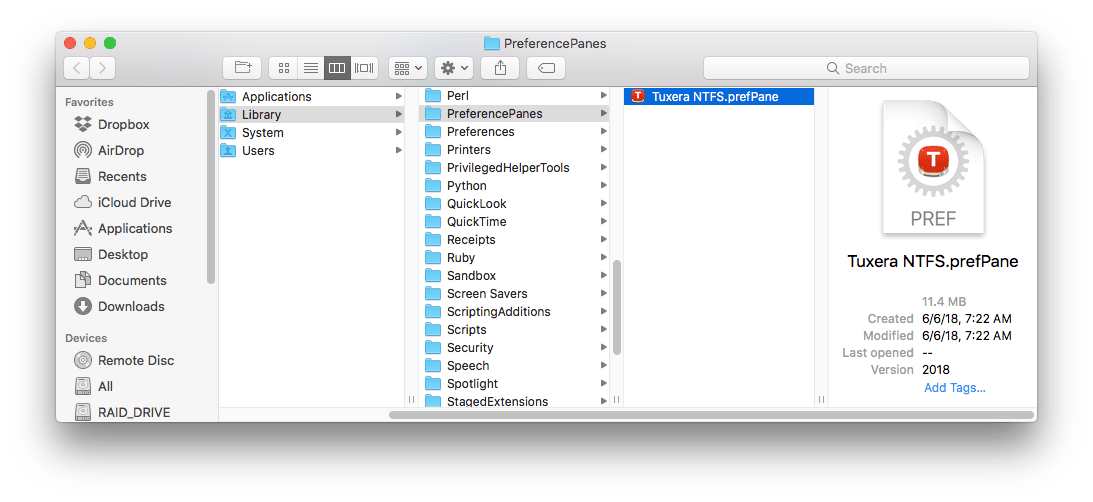 tuxera ntfs checking hd from the terminal