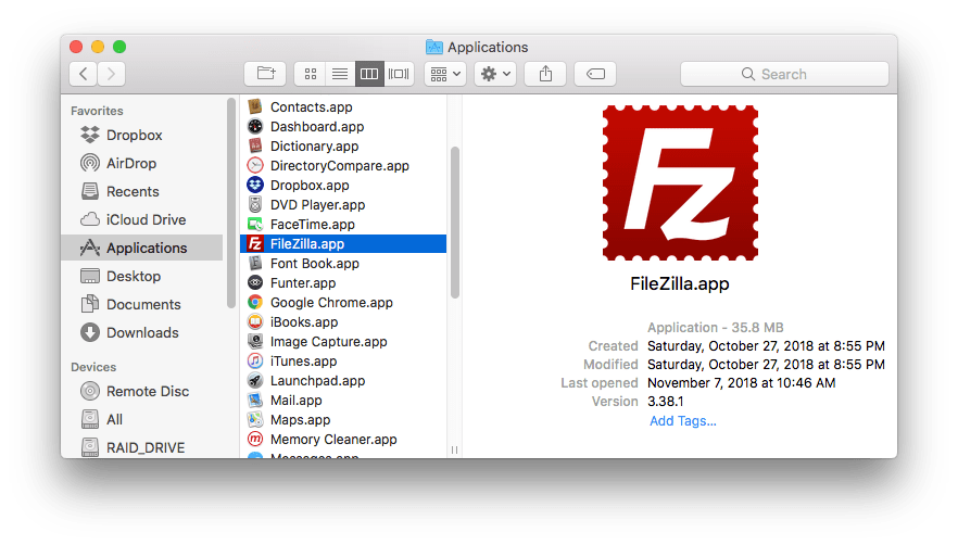 filezilla download for mac