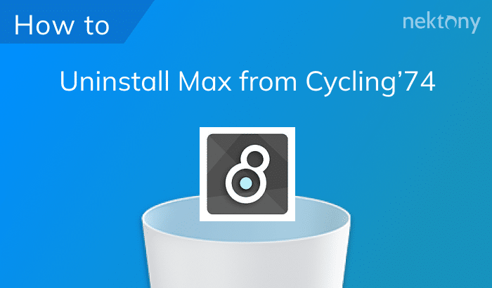 Uninstall Max from Cycling’74