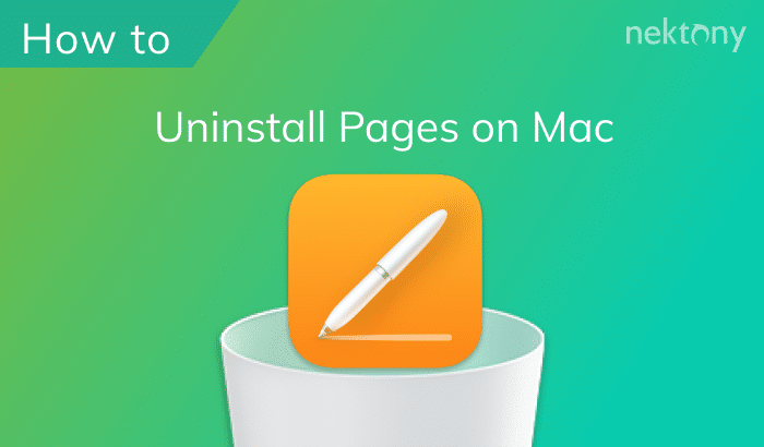 How to uninstall Pages on Mac