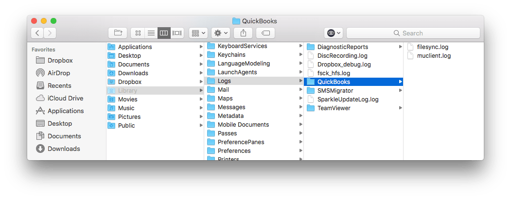 quickbooks for mac data file location