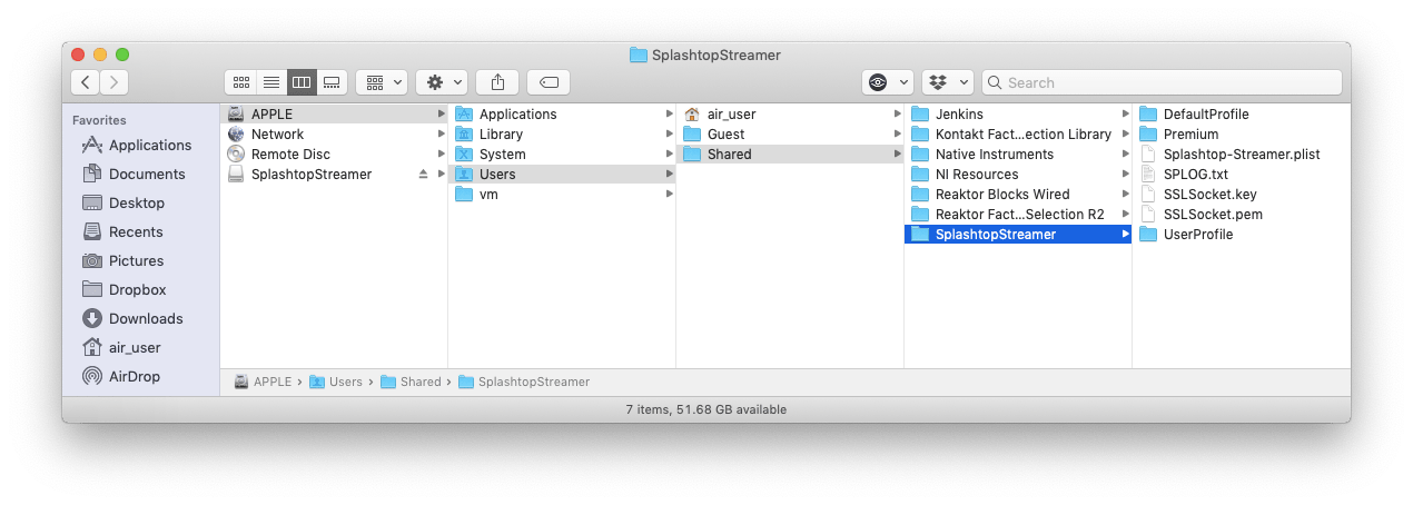 how to delete splashtop streamer mac