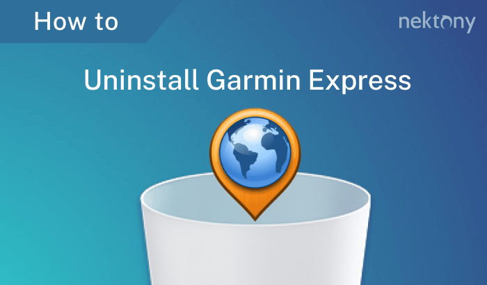 Uninstall Garmin Express