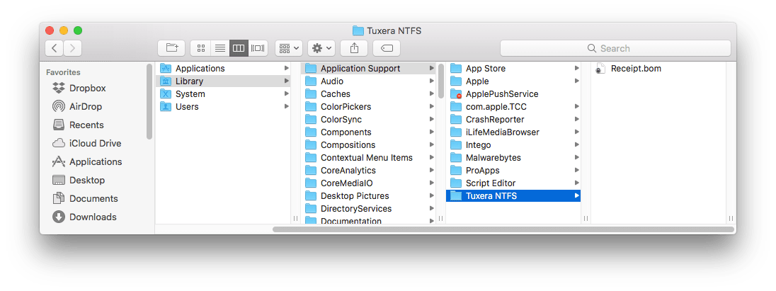 how to completely remove tuxera ntfs from mac