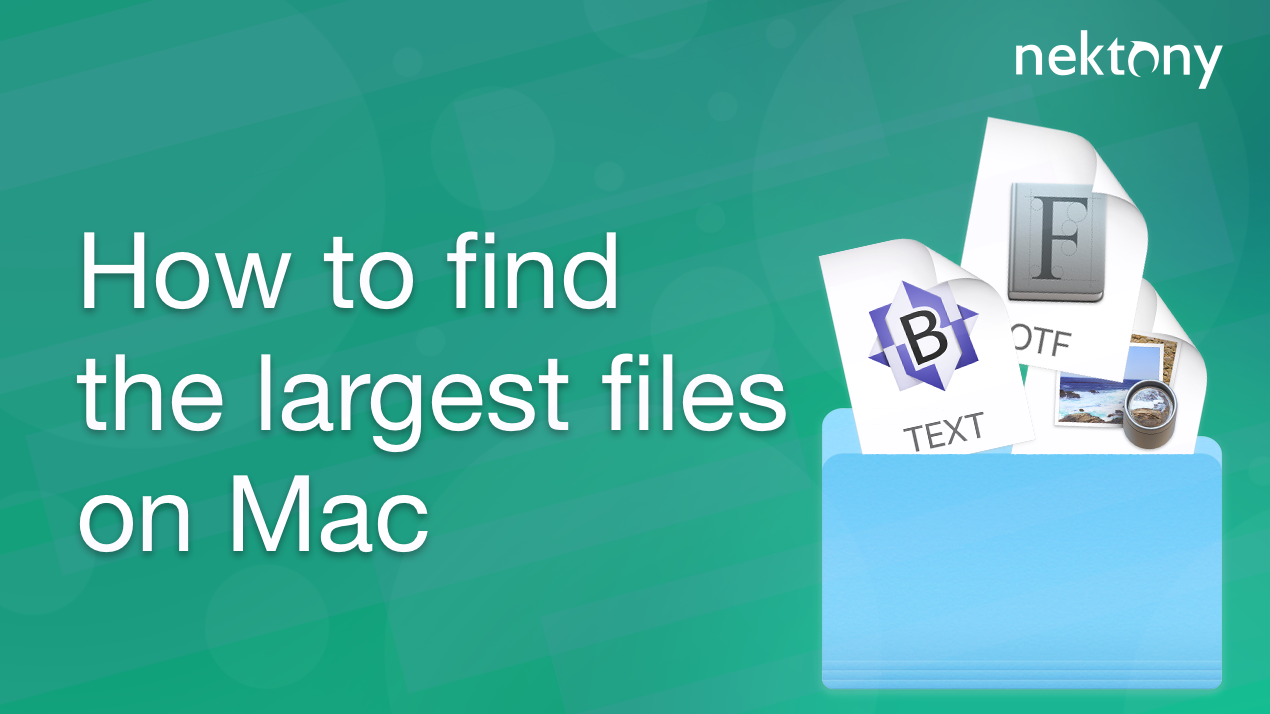 how do i find large files on mac