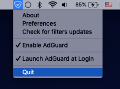uninstall adguard for mac