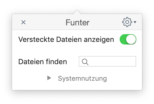 versteckte dateien anzeigen mac