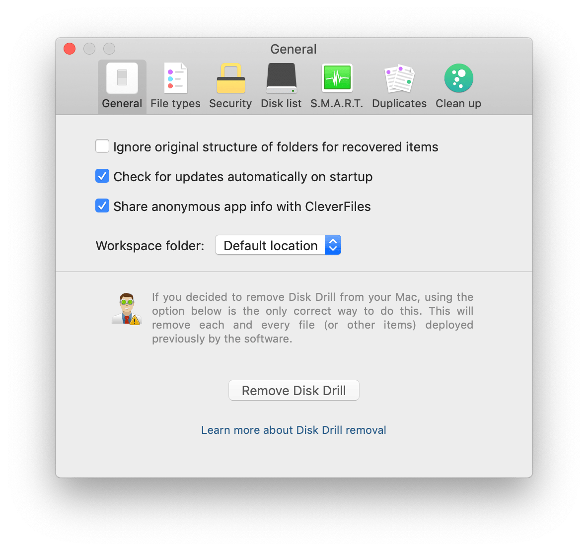 remove disk cleaner from mac store updates