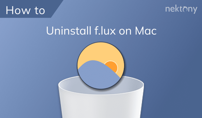 Uninstall f.lux on Mac