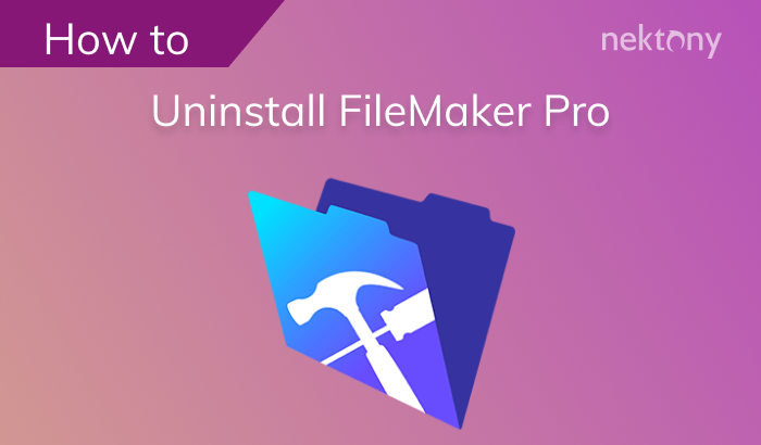 How to  uninstall FileMaker Pro