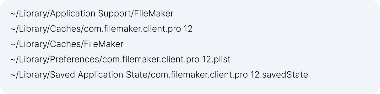 FileMaker files