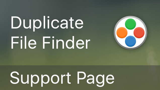 Duplicate File Finder - Help Page