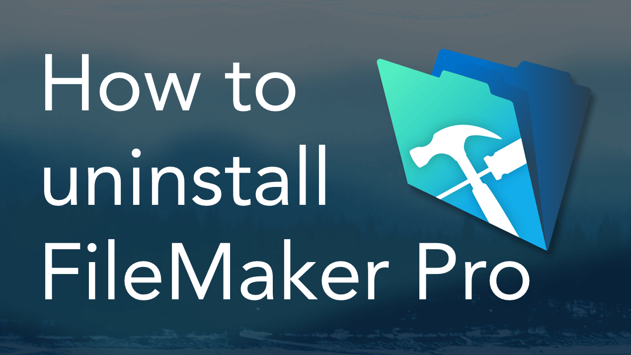 filemaker pro 14 network uninstall