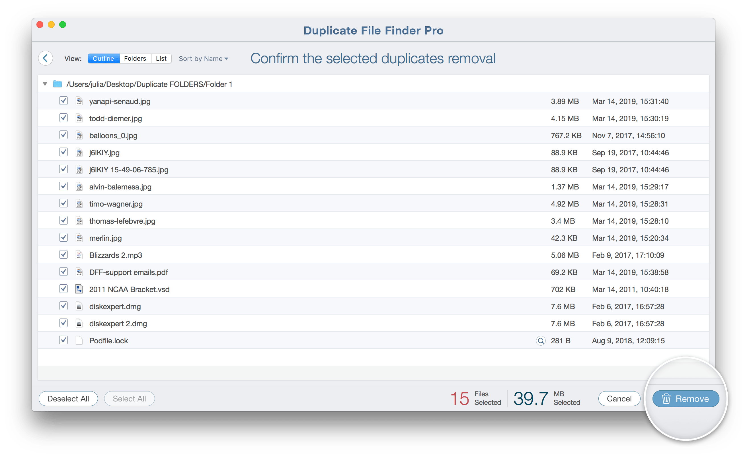 duplicate file finder os x