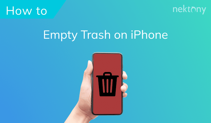 How to empty trash on iPhone?