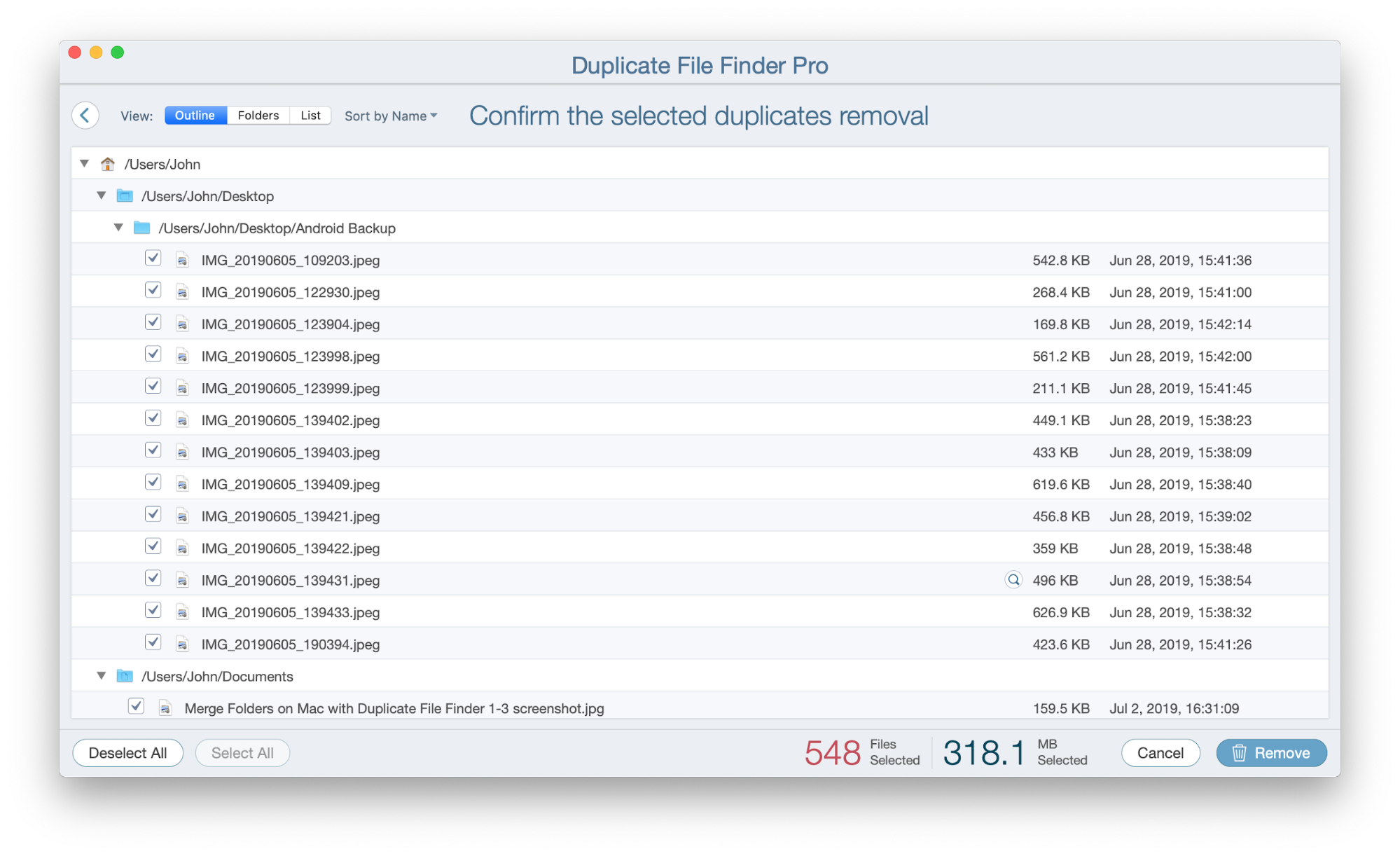will totalfinder remove duplicate files