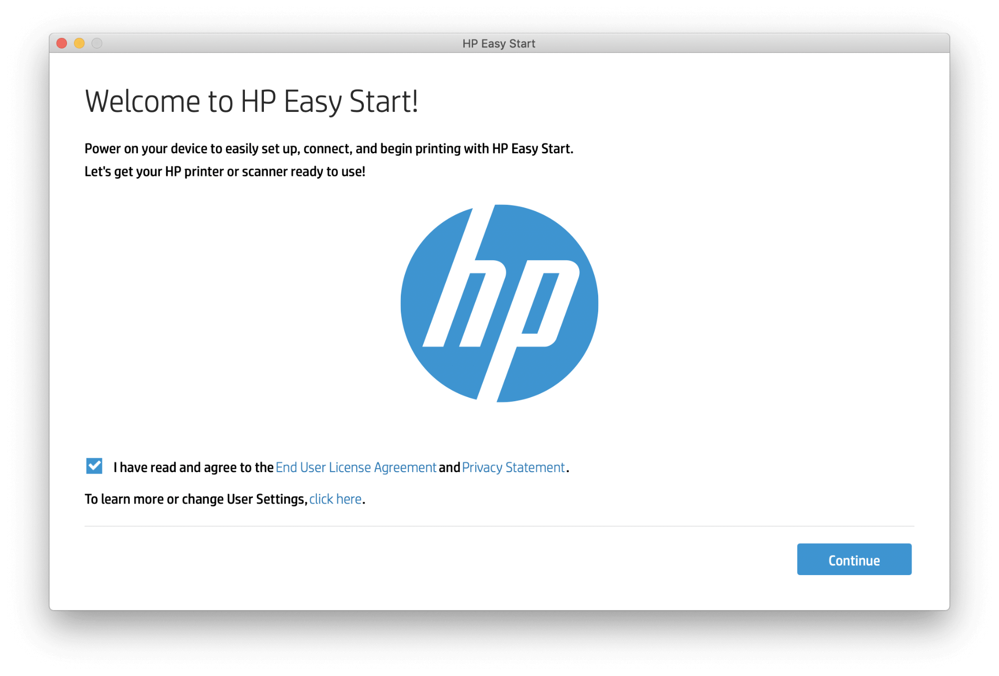 hp printer install software for mac