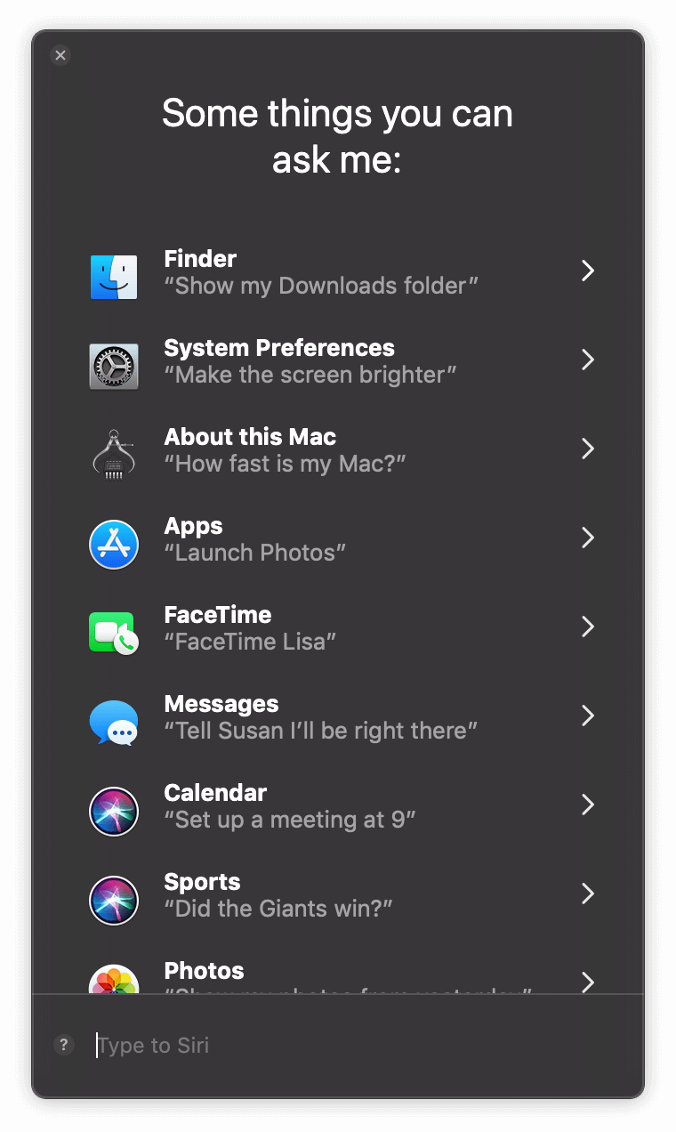 List of things you can ask Siri 