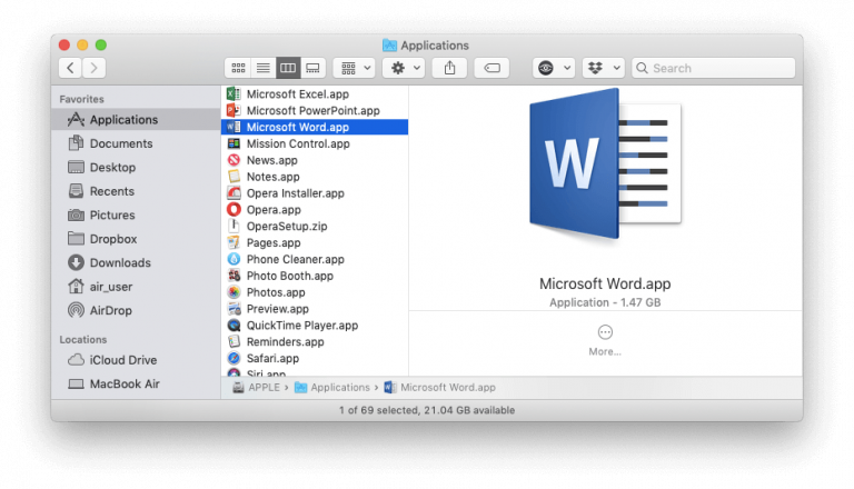 remove office 365 from mac