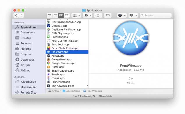newest frostwire for mac