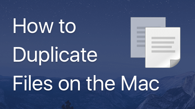 does mac have a duplicate file finder