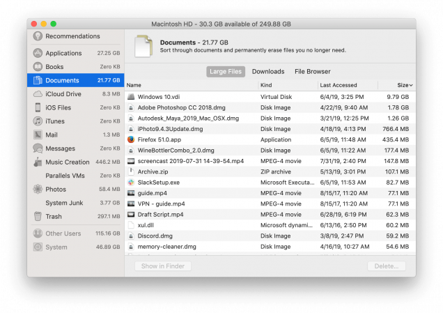 how to clear up space on macbook startup disk