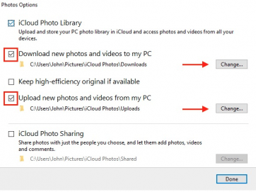 how to sign out of icloud photo library on windows 10 pc