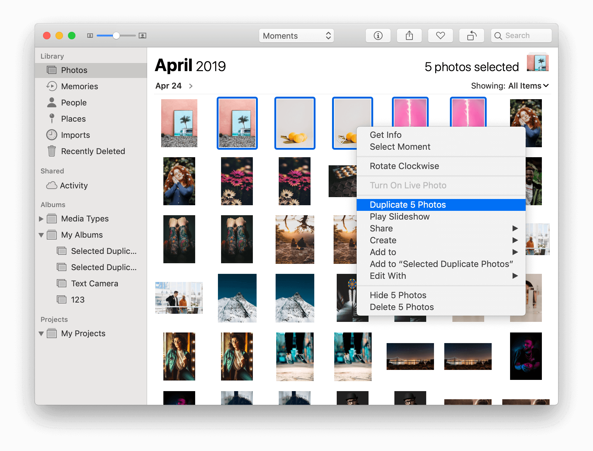 photos in icloud on Mac