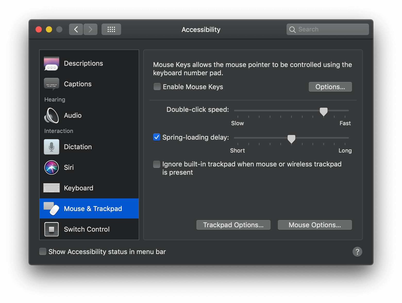 change the setting for your mac trackpad