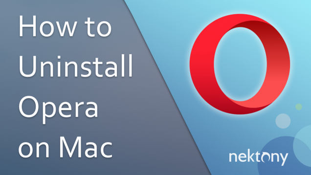 Uninstall Opera on mac