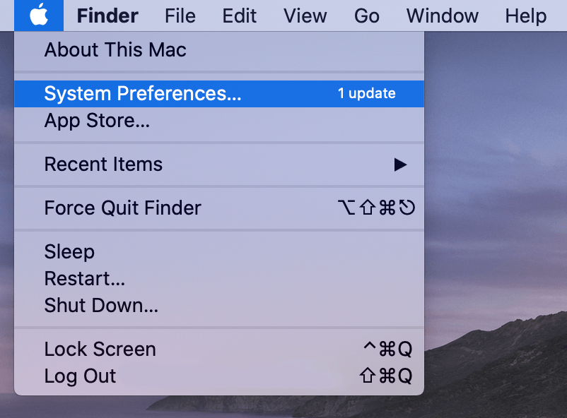 how to open system preferences on mac