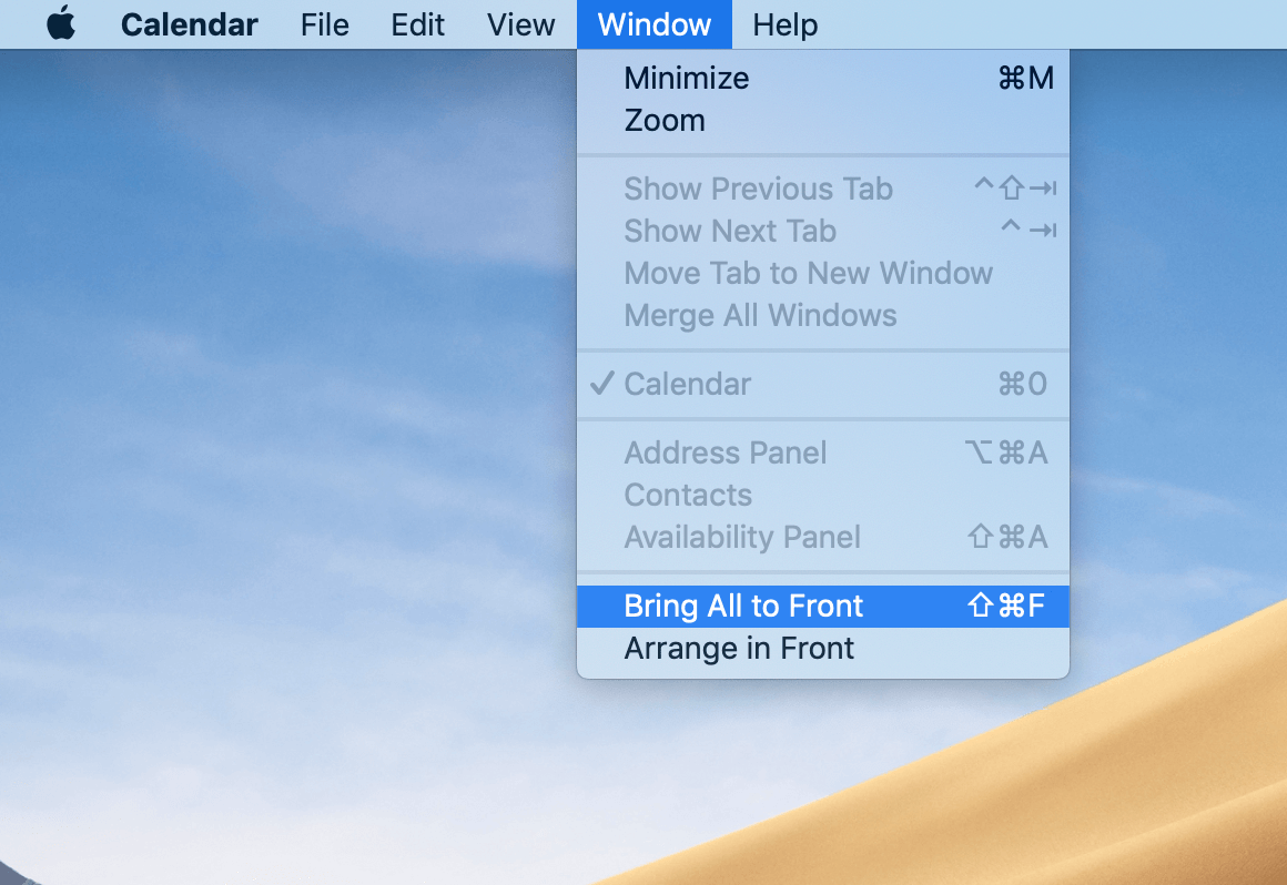 mac shortcut to quit all