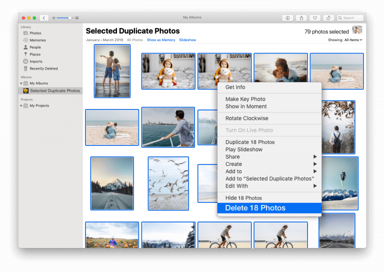 delete duplicate photos app