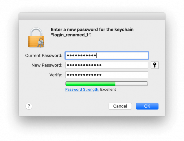 how to change my macbook password