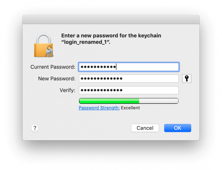 turbotax login keychain password