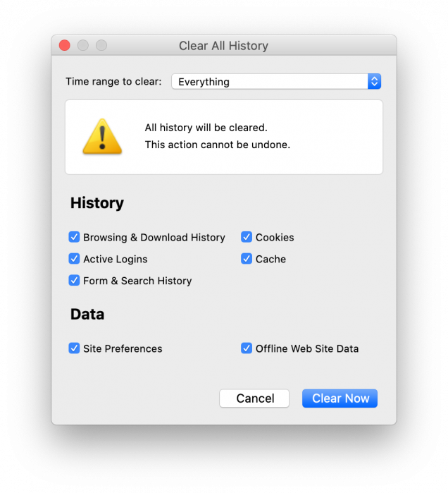 how to delete firefox from mac