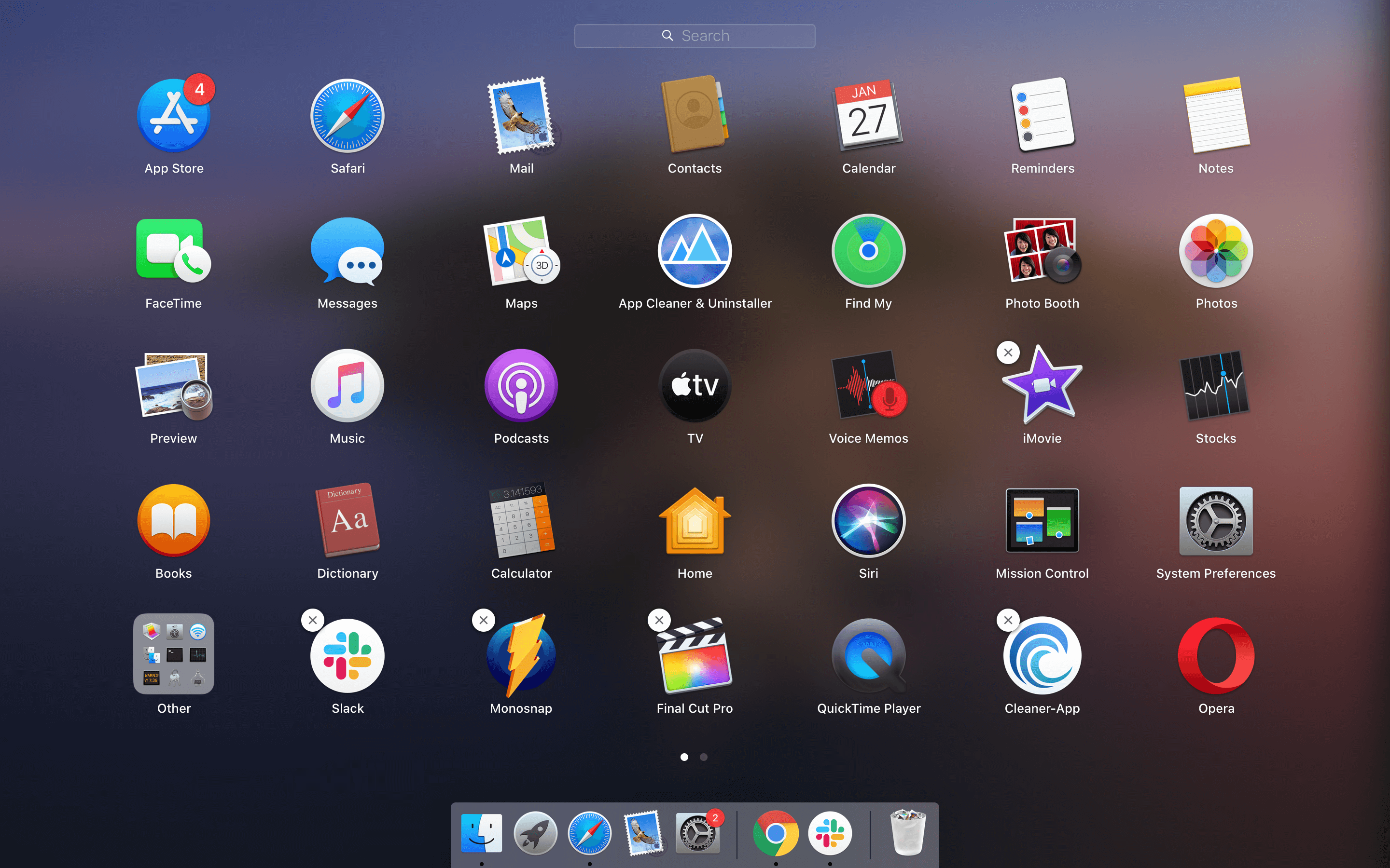 how to remove apps from launchpad 2