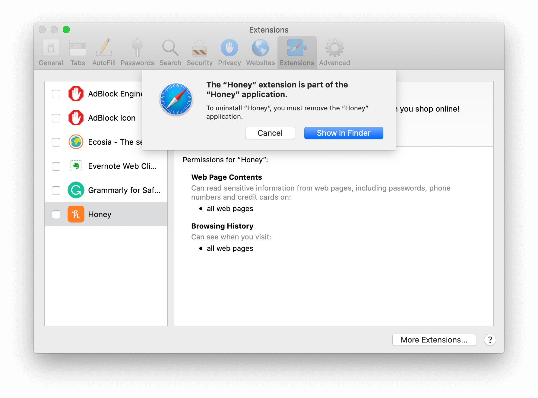 How To Remove Extensions On Mac