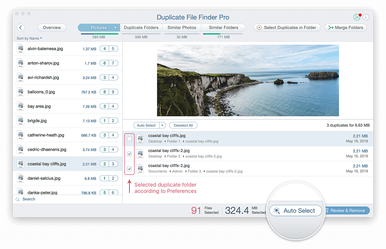Duplicate File Finder Ho to Use the Auto Select Option